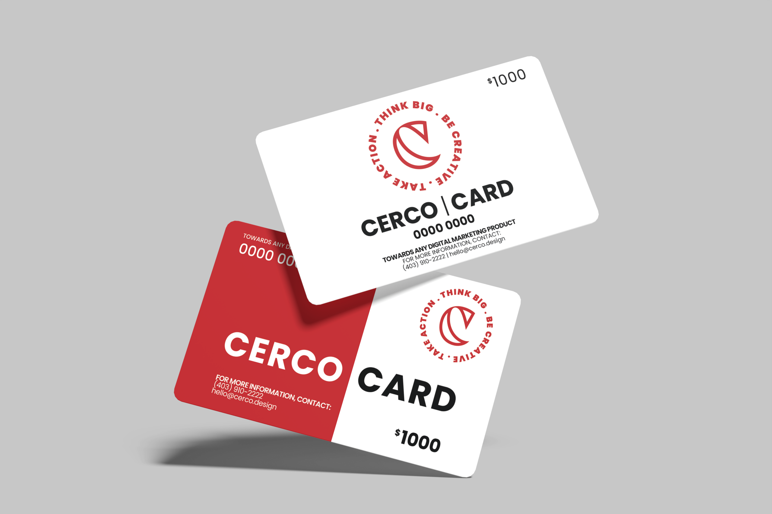 Digital card - $1000